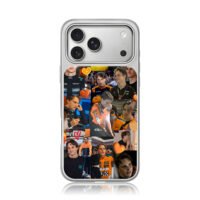 Oscar Piastri McLaren F1 collage iPhone 17 Pro Max Electroplated Silver Case1