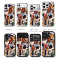 Oscar Piastri McLaren F1 stickers Chris Brown Phone Case Black Electroplated Silver For Iphone 11 To 17