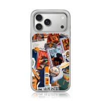 Oscar Piastri McLaren F1 stickers iPhone 17 Pro Max Electroplated Silver Case1