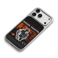 Oscar Piastri McLaren F1 win trophy iPhone 17 Pro Max Electroplated Silver Case2