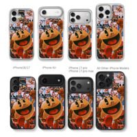 Pacman retro game collage art Chris Brown Phone Case Black Electroplated Silver For Iphone 11 To 17