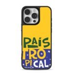 Pais Tropical Brazil flag text Phone Case for iPhone 11-17 & Samsung Galaxy S24-S26