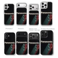 Panasonic SP retro video cassette Chris Brown Phone Case Black Electroplated Silver For Iphone 11 To 17