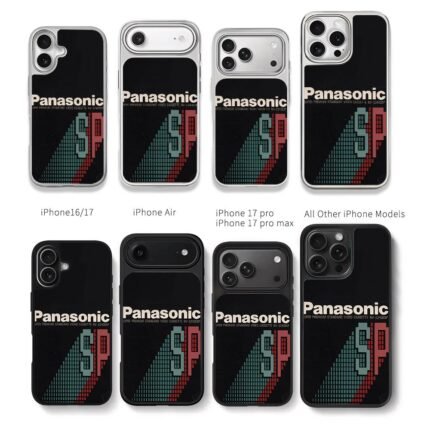 Panasonic SP retro video cassette Chris Brown Phone Case Black Electroplated Silver For Iphone 11 To 17