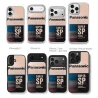 Panasonic Super SP cassette graphic Chris Brown Phone Case Black Electroplated Silver For Iphone 11 To 17