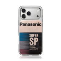 Panasonic Super SP cassette graphic iPhone 17 Pro Max Electroplated Silver Case1