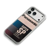 Panasonic Super SP cassette graphic iPhone 17 Pro Max Electroplated Silver Case2