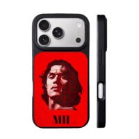Paolo Maldini AC Milan red MIII art iPhone 17 Pro Max Black Case
