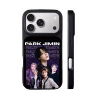 Park Jimin BTS member photo collage iPhone 17 Pro Max Black Case