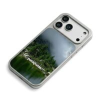 Patagonia misty alpine lake forest iPhone 17 Pro Max Electroplated Silver Case2