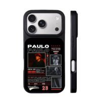 Paulo Londra fan poster with photos iPhone 17 Pro Max Black Case