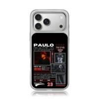 Paulo Londra fan poster with photos iPhone 17 Pro Max Electroplated Silver Case1