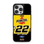 Pennzoil 22 Joey Logano Penske Ford Phone Case for iPhone 11-17 & Samsung Galaxy S24-S26