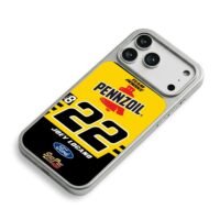 Pennzoil 22 Joey Logano Penske Ford iPhone 17 Pro Max Electroplated Silver Case2