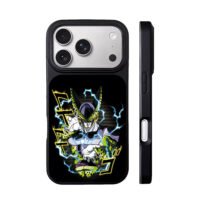 Perfect Cell DBZ with lightning iPhone 17 Pro Max Black Case