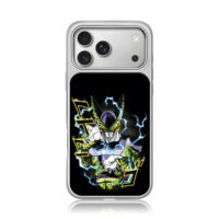Perfect Cell DBZ with lightning iPhone 17 Pro Max Electroplated Silver Case1