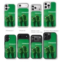 PERIQUITO two green parrots Chris Brown Phone Case Black Electroplated Silver For Iphone 11 To 17