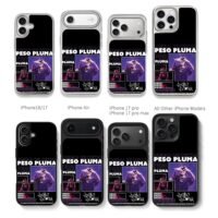 Peso Pluma concert photo collage Chris Brown Phone Case Black Electroplated Silver For Iphone 11 To 17