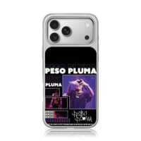 Peso Pluma concert photo collage iPhone 17 Pro Max Electroplated Silver Case1