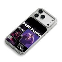Peso Pluma concert photo collage iPhone 17 Pro Max Electroplated Silver Case2