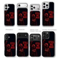 Petronas F1 racer Still We Rise art Chris Brown Phone Case Black Electroplated Silver For Iphone 11 To 17