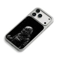 Petronas helmeted racer starry sky iPhone 17 Pro Max Electroplated Silver Case2