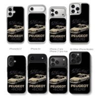 Peugeot 406 taxi with flame prints Chris Brown Phone Case Black Electroplated Silver For Iphone 11 To 17