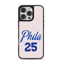 Phila 25 blue red jersey print Phone Case for iPhone 11-17 & Samsung Galaxy S24-S26