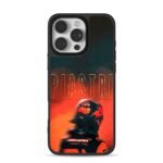 Piastri McLaren F1 helmet fire art iPhone 16 Pro Max Black Case