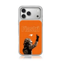 Piastri McLaren F1 victory pose iPhone 17 Pro Max Electroplated Silver Case1