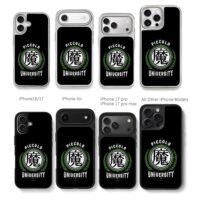 Piccolo University demon kanji logo Chris Brown Phone Case Black Electroplated Silver For Iphone 11 To 17
