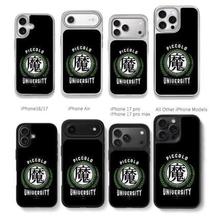 Piccolo University demon kanji logo Chris Brown Phone Case Black Electroplated Silver For Iphone 11 To 17
