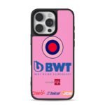 Pink BWT livery Claro Telcel JCB Phone Case for iPhone 11-17 & Samsung Galaxy S24-S26