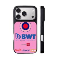 Pink BWT livery Claro Telcel JCB iPhone 17 Pro Max Black Case