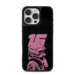 Pink F1 No16 racing helmet art Phone Case for iPhone 11-17 & Samsung Galaxy S24-S26