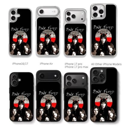 Pink Floyd band members brick wall Chris Brown Phone Case Black Electroplated Silver For Iphone 11 To 17