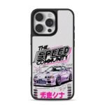 Pink JDM race car Speed Community Phone Case for iPhone 11-17 & Samsung Galaxy S24-S26