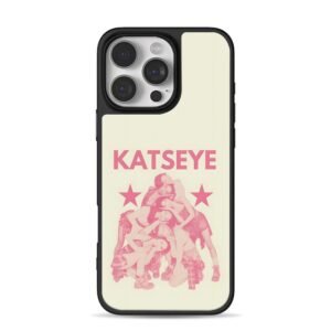 Pink Katseye girl group star print iPhone 16 Pro Max Black Case