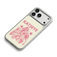 Pink Katseye girl group star print iPhone 17 Pro Max Electroplated Silver Case2