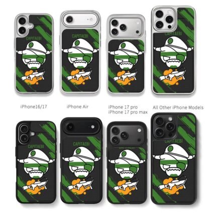 Pirate cartoon gun green splat Chris Brown Phone Case Black Electroplated Silver For Iphone 11 To 17