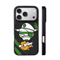Pirate cartoon gun green splat iPhone 17 Pro Max Black Case