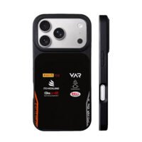Pirelli VAR Bell Ito Highland logos iPhone 17 Pro Max Black Case
