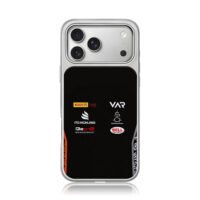 Pirelli VAR Bell Ito Highland logos iPhone 17 Pro Max Electroplated Silver Case1