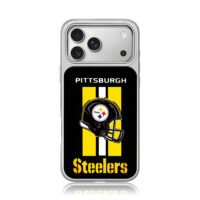 Pittsburgh Steelers helmet logo iPhone 17 Pro Max Electroplated Silver Case1