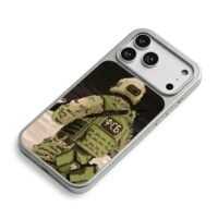 Pixel art FSB tactical camo soldier Phone Case for iPhone 11-17 & Samsung Galaxy S24-S26 - Image 5