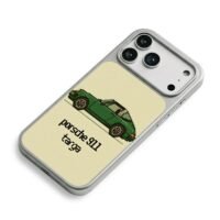 Pixel art green Porsche 911 Targa Phone Case for iPhone 11-17 & Samsung Galaxy S24-S26 - Image 5