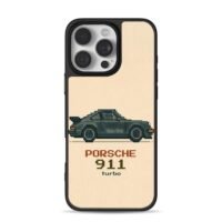 Pixel art Porsche 911 turbo print iPhone 16 Pro Max Black Case