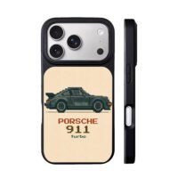 Pixel art Porsche 911 turbo print iPhone 17 Pro Max Black Case