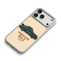 Pixel art Porsche 911 turbo print iPhone 17 Pro Max Electroplated Silver Case2