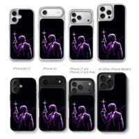 Pixel art purple hitman firing gun Phone Case for iPhone 11-17 & Samsung Galaxy S24-S26 - Image 2